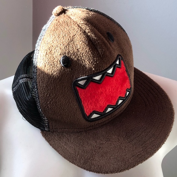Boys Hat Brown Face Monster Adjustable 